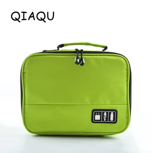 QIAQUвысокое качество, электронные аксессуары, нейлоновая мужская дорожная сумка, органайзер для даты, линии, sd-карта, usb-кабель, сумка для цифрового устройства