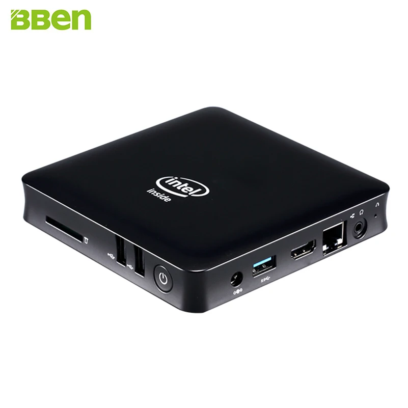 

BBEN MN11 Mini PC Windows 10 Intel Z8350 Quad Core 2G 4GB RAM Mini PC WiFi BT4.0 Business Household Mini Computer PC Micro