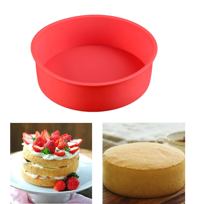Силиконовая круглая форма для выпечки тортов 17*5 5 см|cake tools|cake moldround cake mold |
