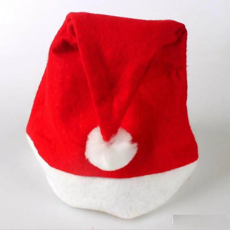Wholesa 2000pcs New Christmas Supplies Cap Thick Ultra Soft Plush Santa Claus Holiday Hat Caus | Дом и сад