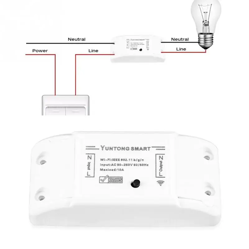 2018 распродажа новинок белый смарт Беспроводной переключатель Wi-Fi 8.80x3.90x2.30 см