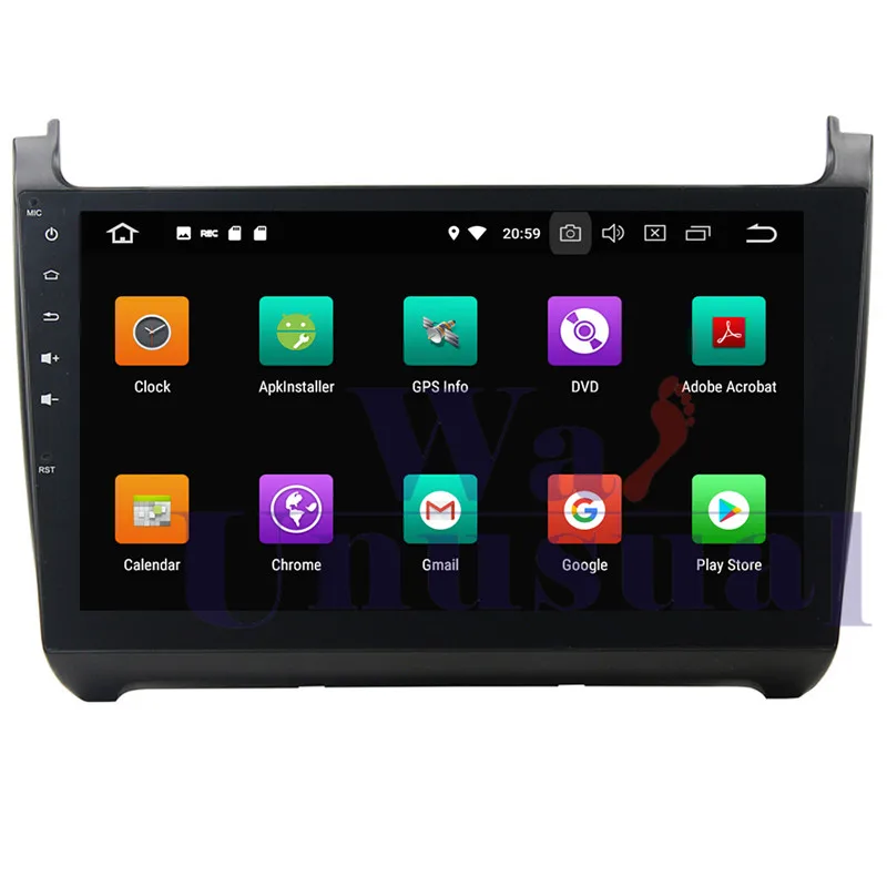 Wanuary 10 1 дюймовый Android 9 0 автомобильный ПК GPS навигация плеер для VW POLO 2015 без DVD Радио