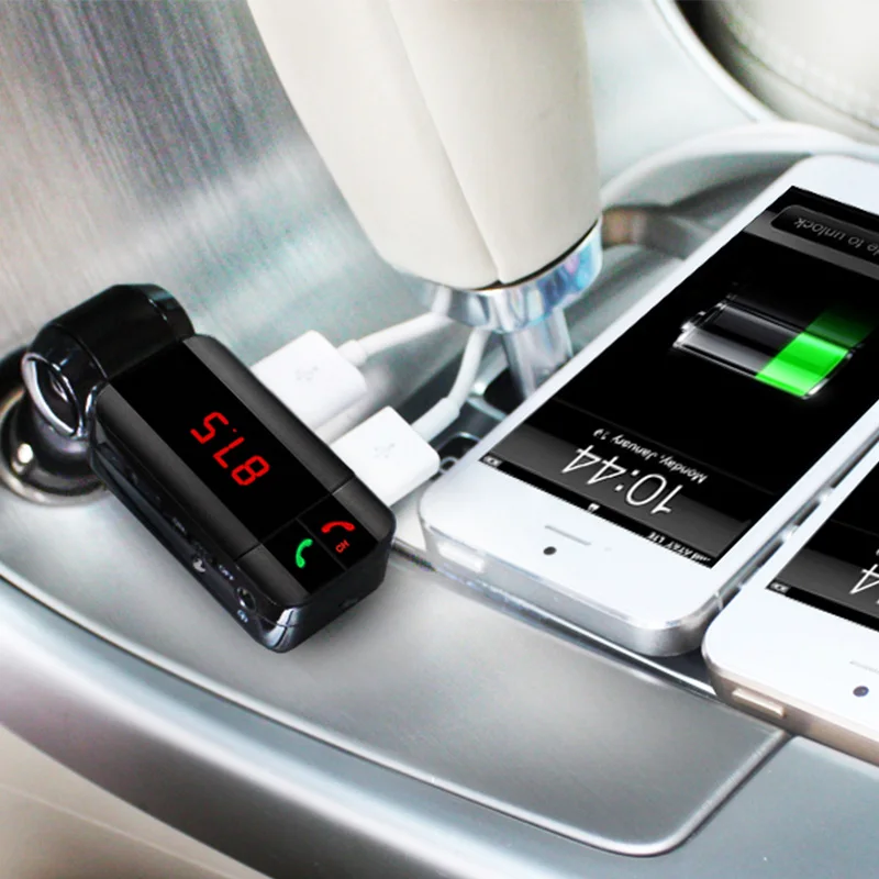 Оригинальный BC06S Bluetooth автомобильный комплект BT громкой связи fm передатчик MP3