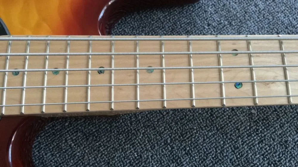 Завод+ стеганый клен верх корпус из красного дерева musicman бас-гитара золотистого цвета два звукоснимателя музыка человек бас гитара роскошный бас