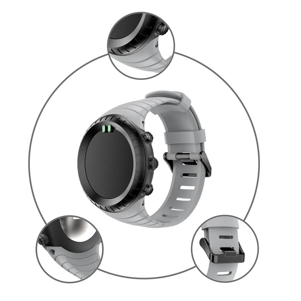 Для SUUNTO core Frontier/классический силиконовый браслет сменный ремешок для SUUNTO core Смарт-часы браслет наручные аксессуары