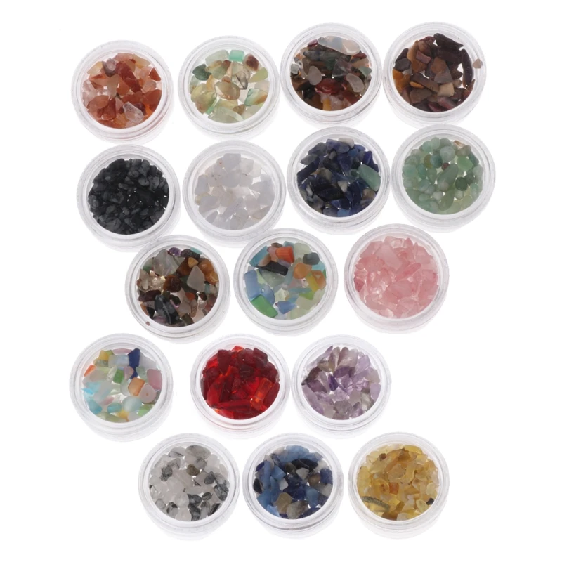 10 шт Аквамарин обрушенная каменная крошка Исцеление Рейки Кристалл изготовление