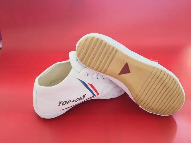 FEIYUE высокая классическая парусиновая обувь спортивная обувь Боевые искусства обувь для мужчин и женщин белые кроссовки обувь - Цвет: Цвет: желтый