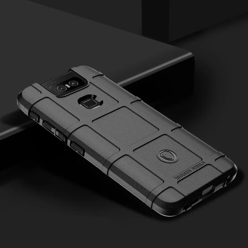 Противоударный чехол для ASUS Zenfone 6 ZS630KL противоударный из углеродного волокна с