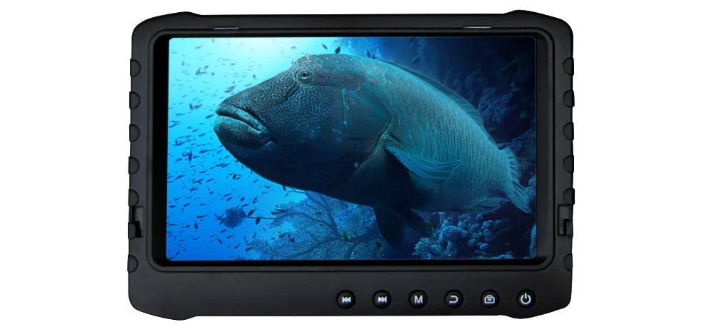 ViewEye 5 дюймов видео эхолот рыболовный чемодан для камеры Full HD 1080P зимняя ледовая Рыбалка 12 яркий белый светодиодный вкл/выкл эхолот
