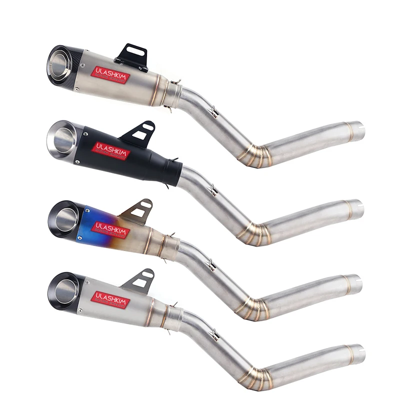 TRK502 Motorcycle Muffler Pipe SC Racing Full Exhaust System Middle Link Slip On For Benelli TRK 502 DB-Killer |