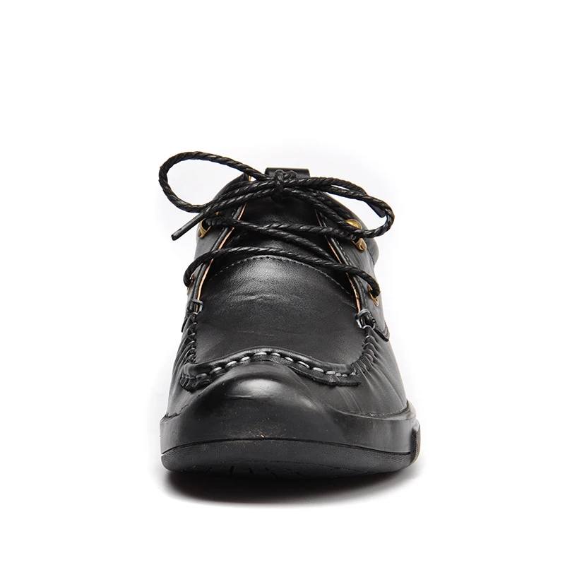 Новинка сезон весна мужская повседневная обувь из натуральной кожи на плоской