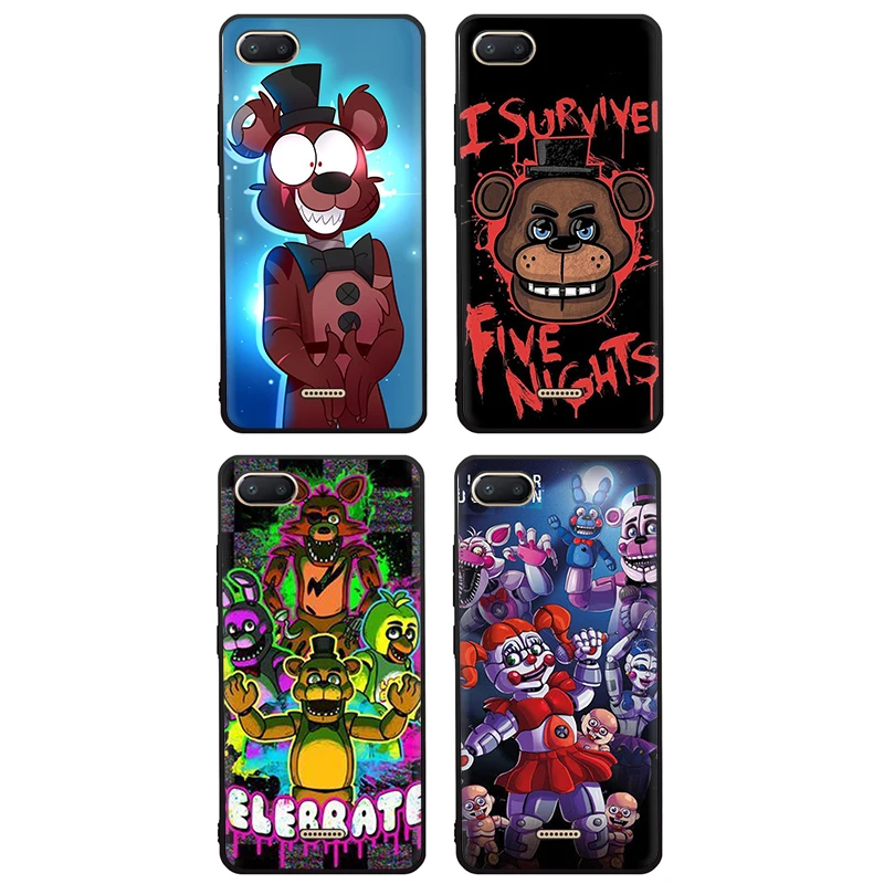 Five Nights At Freddy Silicone Phone Case for Redmi 4A 4X 5 6 A Plus Pro 7 GO Note 4 4X 5 6 7 8 Pro 7A K20 Pro