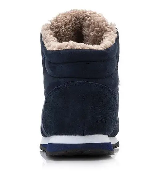 Мужские замшевые ботинки теплые зимние из плюша большие размеры 36 46 H888 2019|Зимние