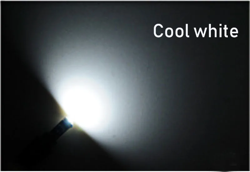 Cool white 10X bombillas led t5 12 В 24 в авто свет t 5 лампу led dc ampoule ledlamp 3030 smd измерительная приборная панель инструмент свет Joneaz - Испускаемый цвет: Cool white