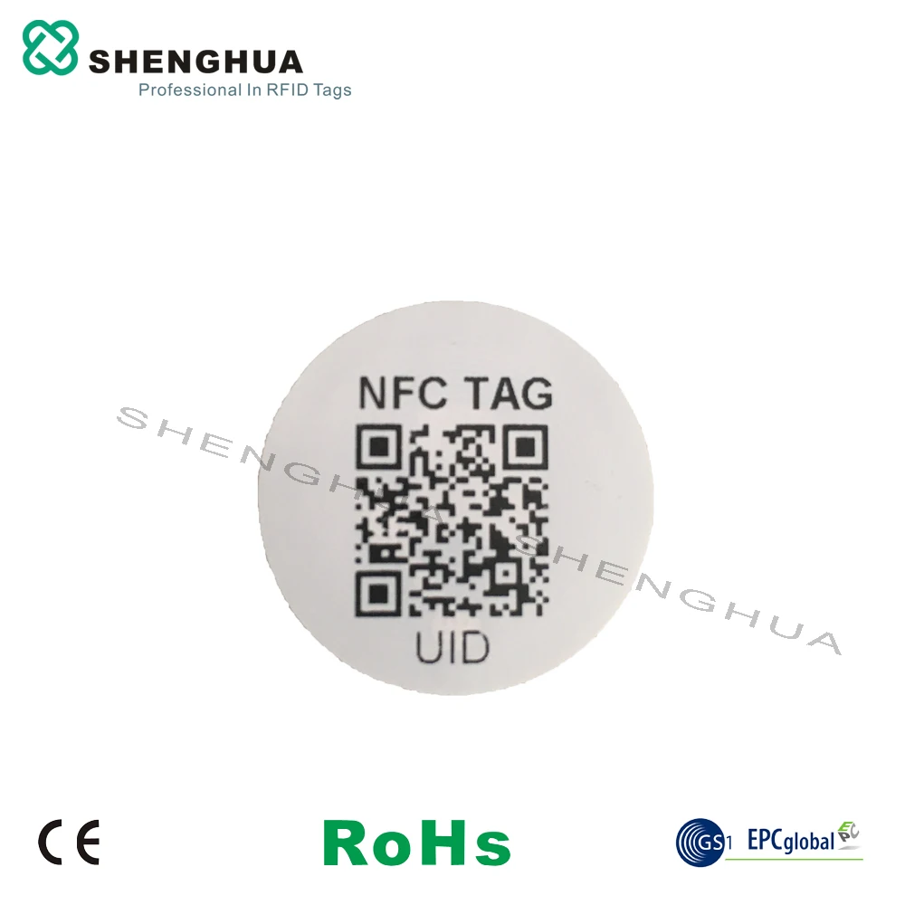 

2000 шт. отслеживание QR-кода NFC пассивный RFID наклейка N tag213 PET водонепроницаемый HF Tag с кодированием