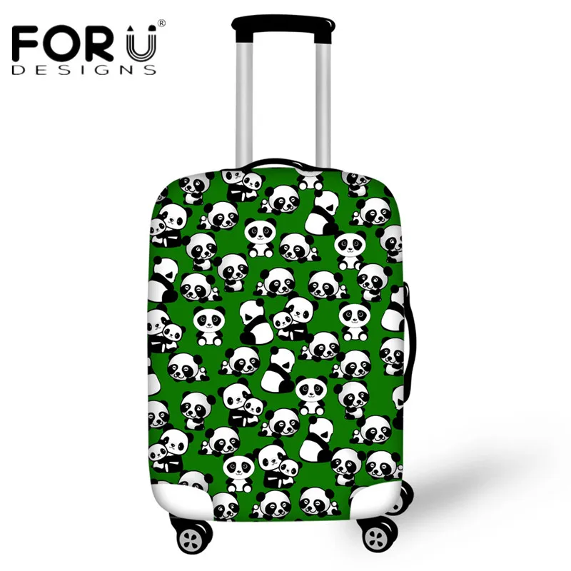 CC3258 Forudesigns животного панда головоломки Чемодан защитный Чехлы для мангала эластичные Водонепроницаемый Багажник Случае для 18-30 дюймов крышка пыли дождь чемодан - Цвет: CC3258