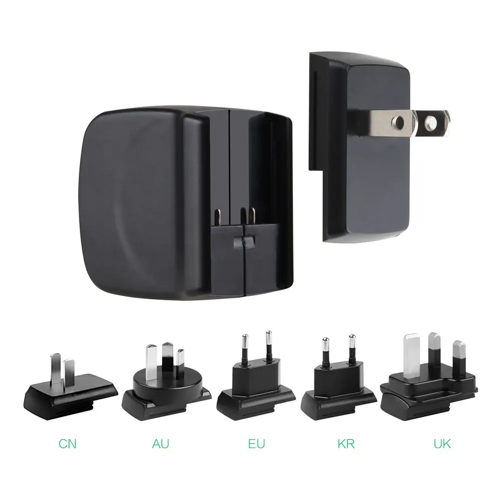 LVSUN ЕС Австралия Великобритания США Plug 15 Вт 5 В 3A универсальное настенное USB