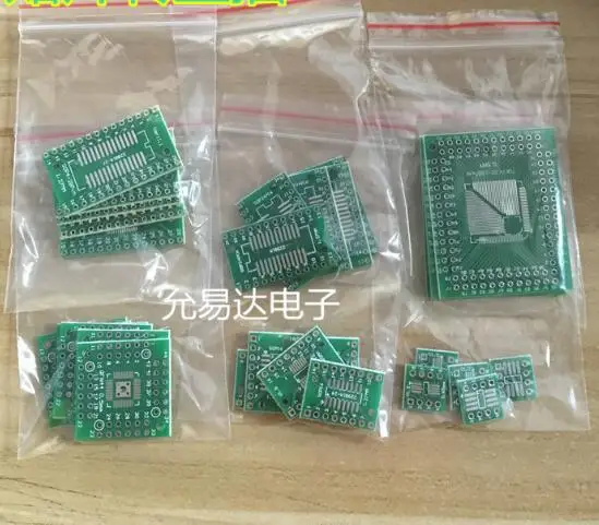 1 пакетов/лот печатная плата перевода в линию, комбинированная плата преобразования FQFP32 ~ 100 QFN48 SOP8 ~ 16 ~ 24 ~ 28, соединитель