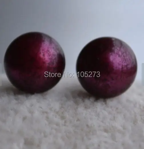 Perfect Pearl серьги AAA 10 11 мм бордового цвета натуральный пресноводный жемчуг