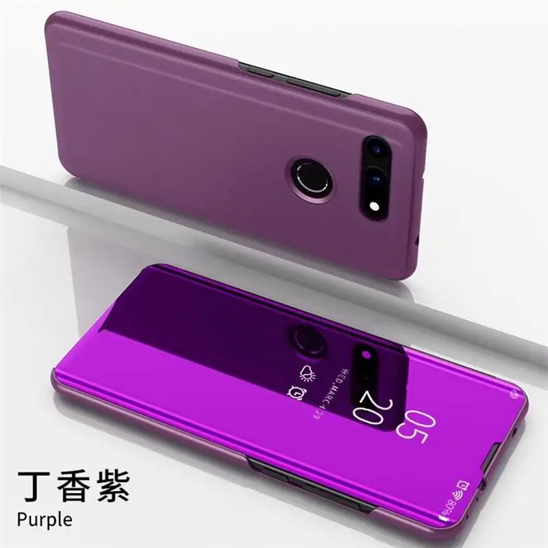 Противоударный чехол для Huawei Honor View 20 View20 роскошный умный зеркальный флип-чехол 10i