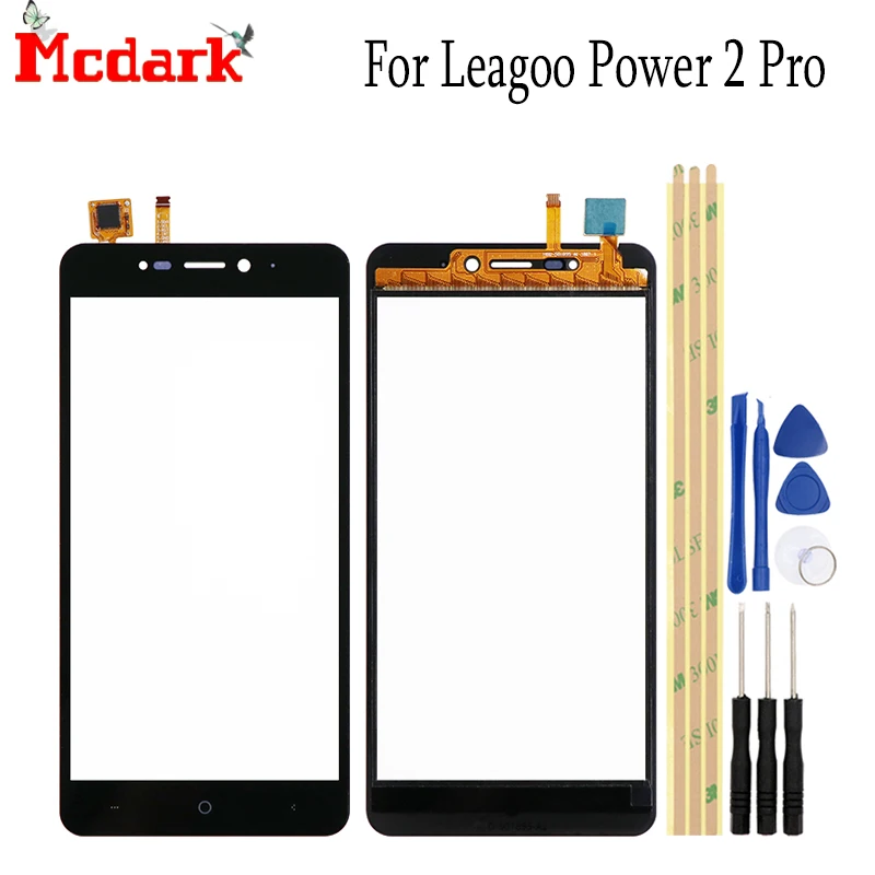 Для Leagoo Мощность 2 Pro 5 дюйма спереди Стекло сенсорный экран мобильный телефон для