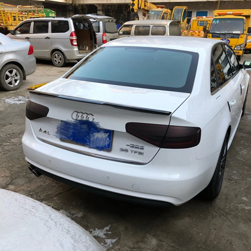 Для Audi A4 B8 2008 2009 2010 2011 2012 2013 2014 2015 2016 углеродное волокно задний багажник Багажник