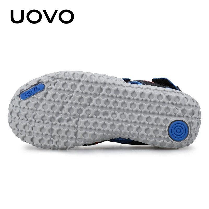 UOVO/Новое поступление года; летние пляжные сандалии; детские сандалии с закрытым носком; детская модная дизайнерская обувь для мальчиков;#24-38
