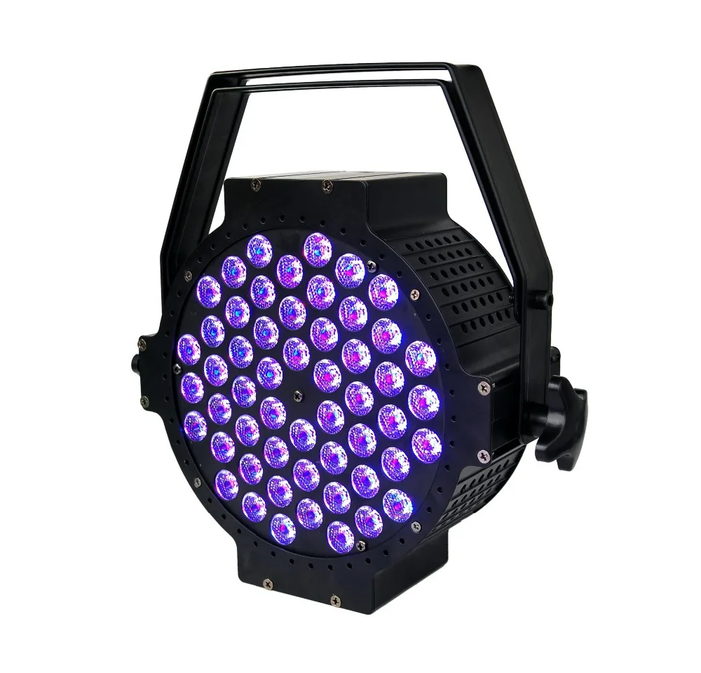 Китайский плоский светодиодный прожектор для дискотеки 54x3 Вт мини 64 сцены