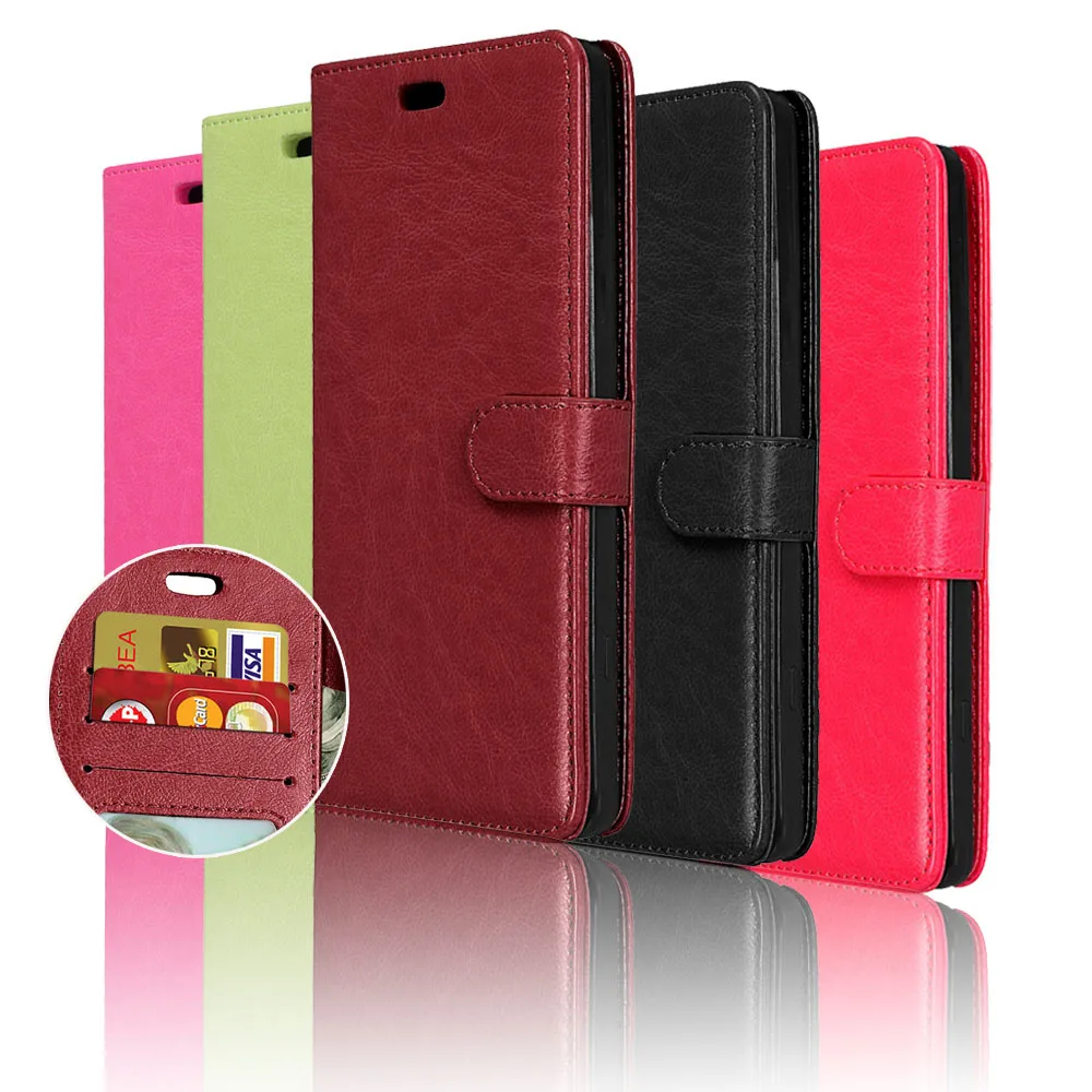 Кожаный чехол-книжка с отделением для карт LG X Max K240 K240H K240F | Мобильные телефоны и