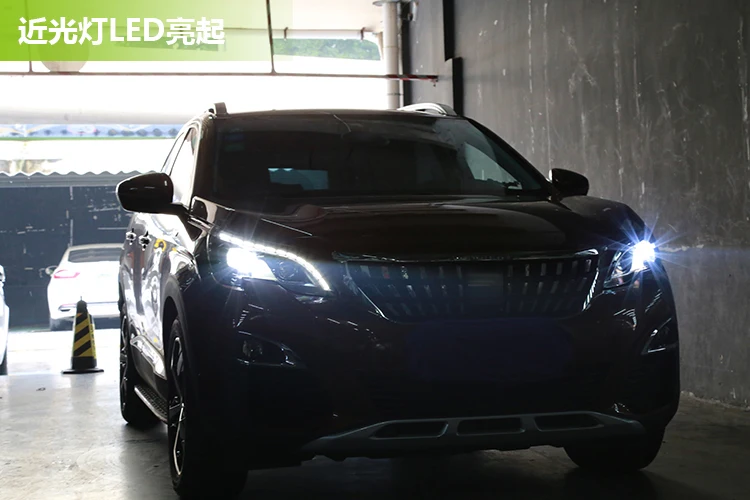 Автомобильная фара для peugeot 4008 5008- фары светодиодный ангельские глазки сигнальный свет DRL дневного света Bi-Xenon объектив