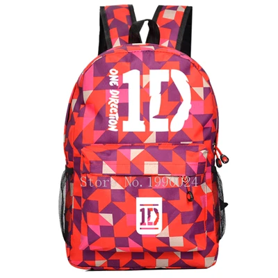 Style 10 Подростковые Сумки One Direction 1D для мальчиков и девочек, Мультяшные рюкзаки, Детские рюкзаки из ткани Оксфорд, Детские рюкзаки, дорожные сумки, Mochila Feminina - Цвет: Style 10