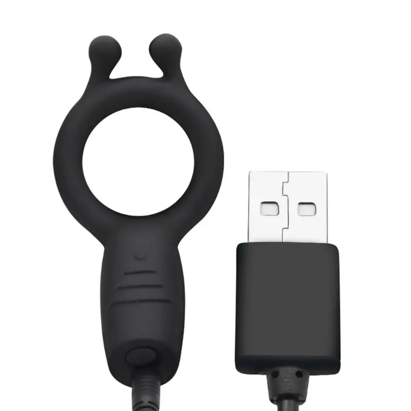 Вибрирующее кольцо на пенис с яичным кольцом 7 режимов вибрации для мужчин