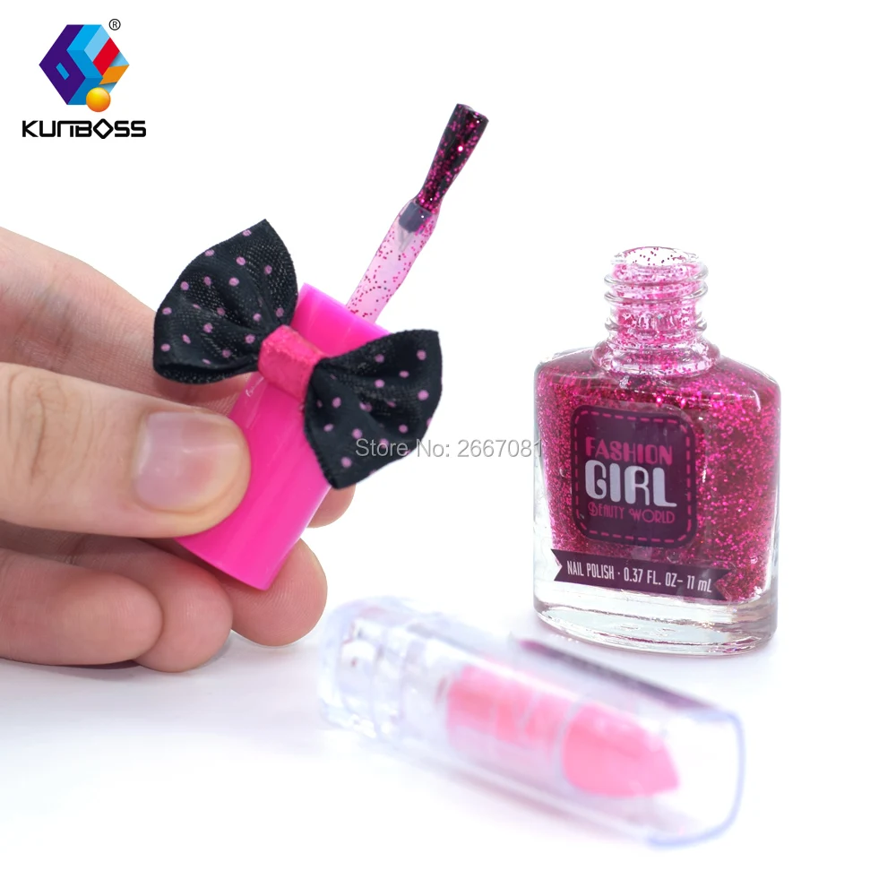 Новинка 2018 года для девочек макияж дети блеск губ Лак ногтей девушки салон