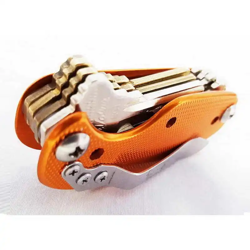 EDC легкий складной органайзер для ключей Карманный Алюминиевый держатель зажим