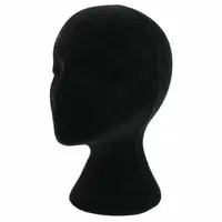 Пенопластовый Манекен Модель Манекен-голова парики очки дисплей стенд черный AD