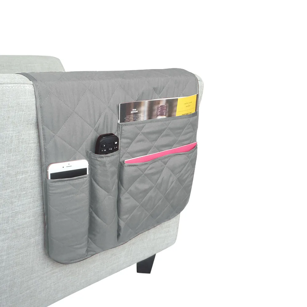 Oversize Storage Bags Anti-Slip Couch Arm Rest Cover Waterproof Sofa Armrest Organizer For Phone,TV Remote Control,Tablet 35