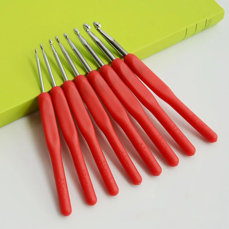 Новинка 8 шт./компл. алюминиевые спицы металлический крючок набор шаблонов для