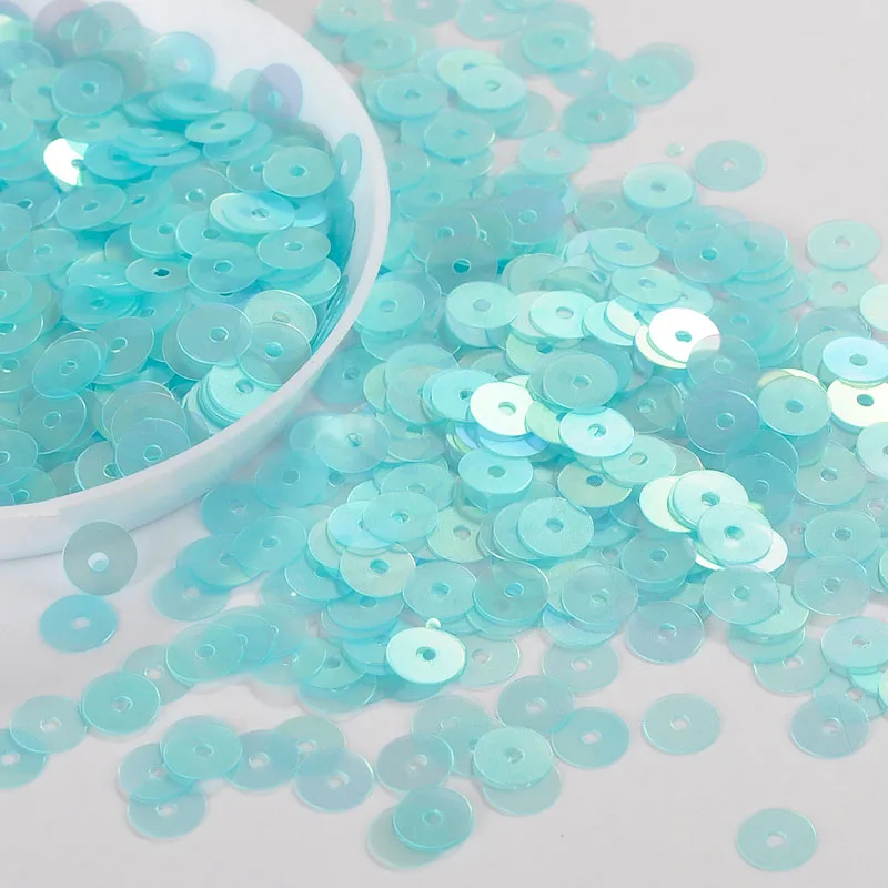 10 г/упак. волшебное Голубое озеро PET тесьма с пайетками для шитья Свадебное