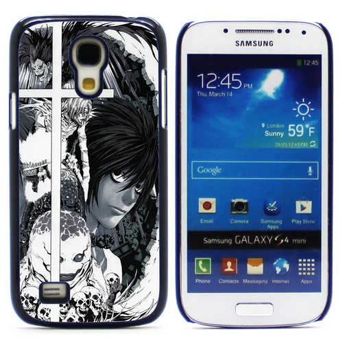 New Aluminum Metal Plate Hard Plastic Shell Cover DEATH NOTE For Samsung GALAXY S4 Mini Case Retail Free Shipping S4Mini-1415 |