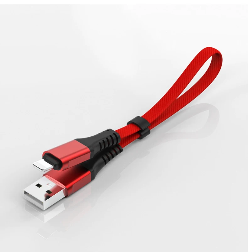 NOHON Портативный USB зарядный кабель для iphone X XS MAX XR Синхронизация данных Быстрая зарядка короткий кабель для iphone 8 7 6S 5 5S 5C Plus 30 см