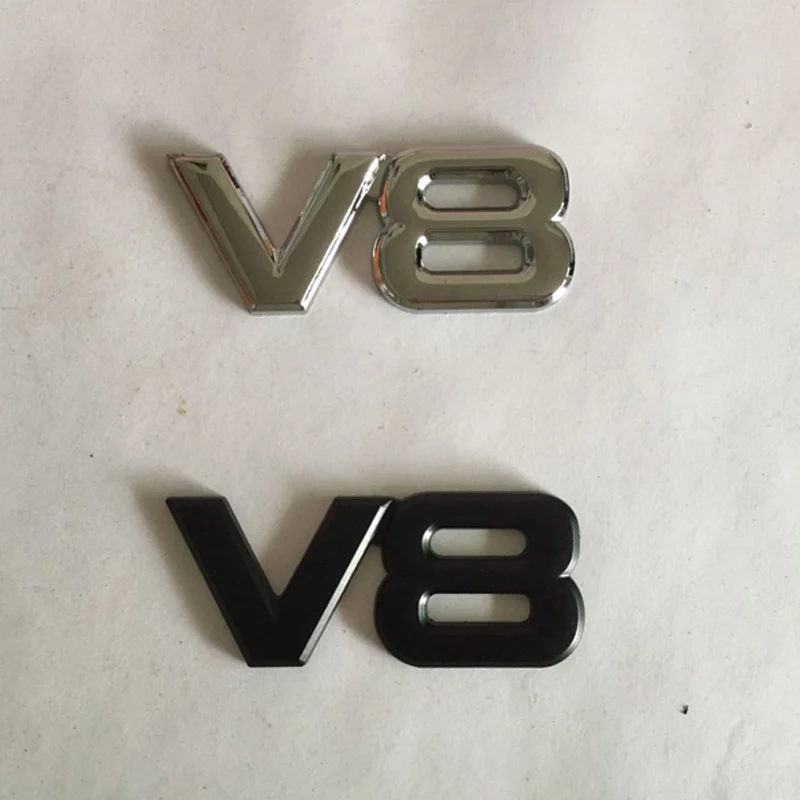 3D металлические автомобильные наклейки V8 значок с эмблемой стильные аксессуары |
