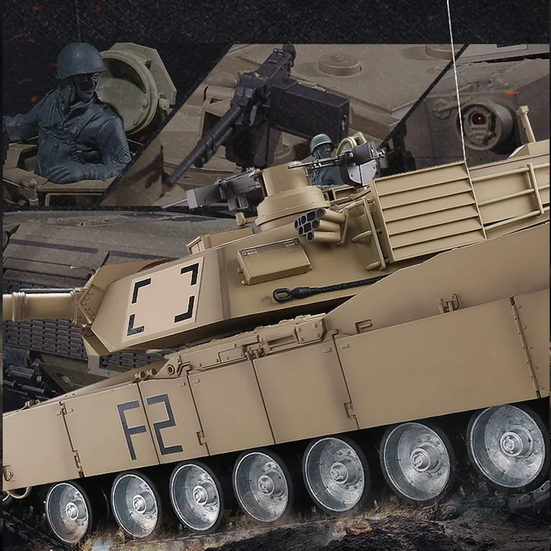 Бак для курения fighing U.S.A M1A2 Abrams RC Main Battle Tank 3918 1модернизированный шкала 1/16 (3