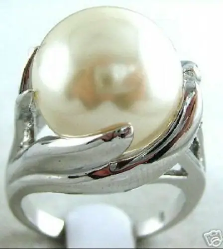 Модные свадебные ювелирные украшения из натурального жемчуга 14 мм белого ЮЖНОГО