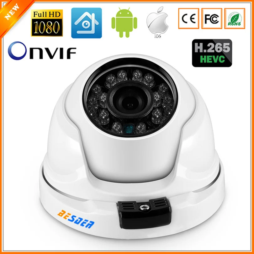 Крытый Открытый H.265 IP Камера полный HD1080P 2MP HI3516C + 1/2. 7 ''AR0237 ONVIF 2 0 3 6 мм Объектив