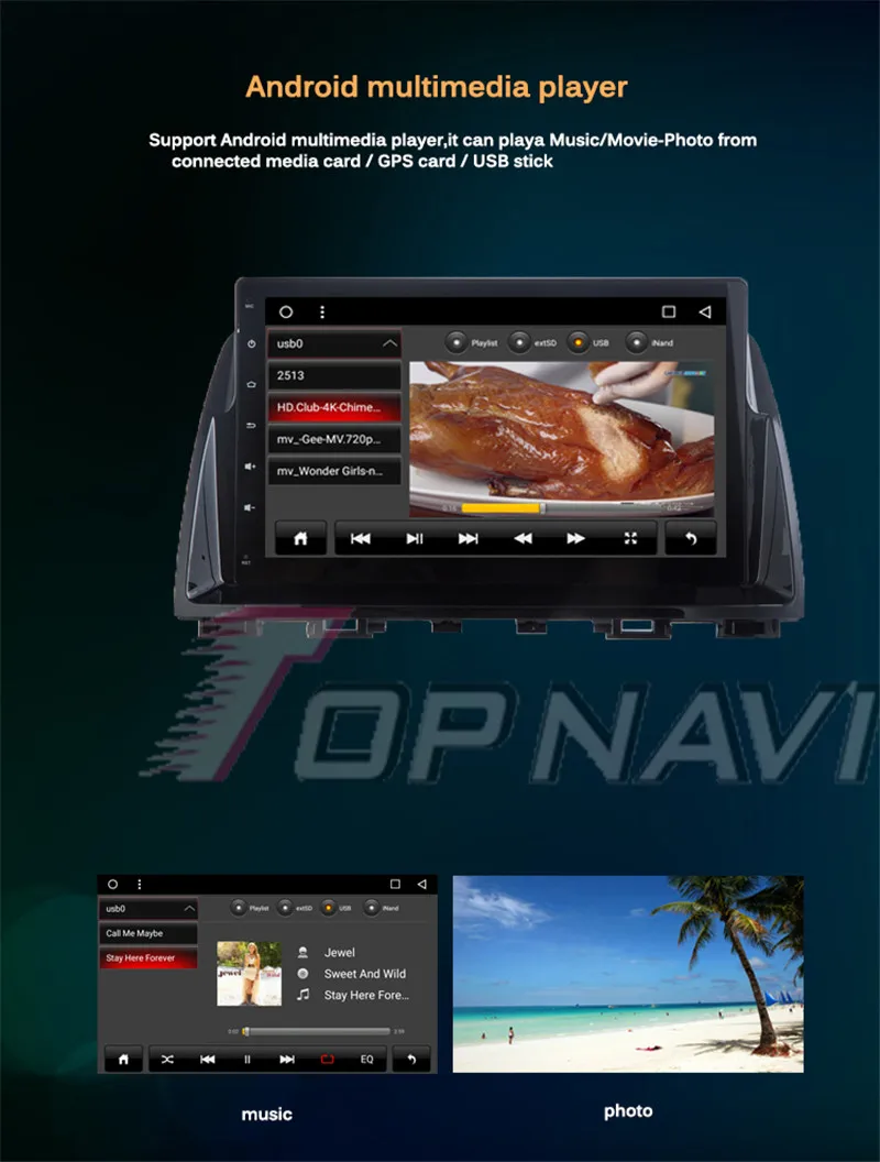 Автомобильный gps-навигатор для Mazda 6 ATENZA Android 8,1 10,1 ''Topnavi Inand 32g Flash Memory Buit-in Wifi радио тюнер