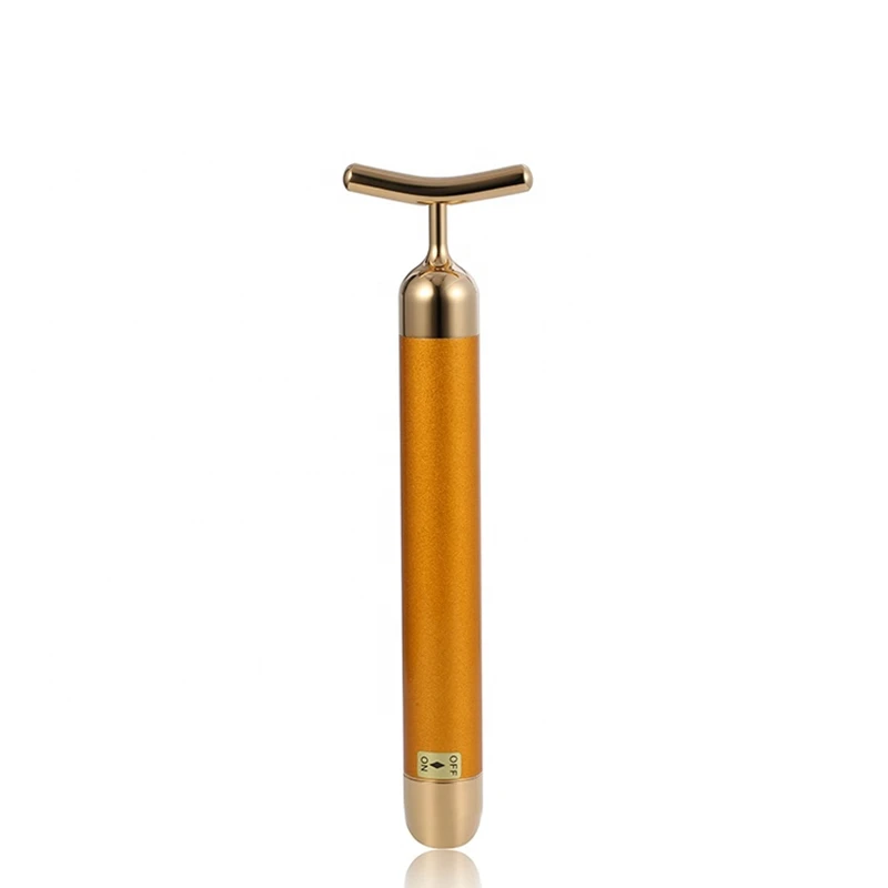 Массажер для лица 24k Golden Pulse водонепроницаемый роликовый массажер Электрический T