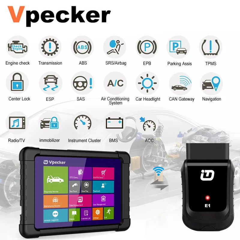 Vpecker OBD2 WiFi автомобильный диагностический инструмент Автомобильный сканер