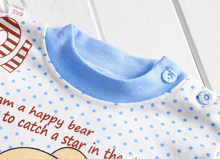 BibiCola Baby Underwear Clothing Set Shoulder Buckle 2Pcs Boy Girl Bear Clothes toddler kids tracksuit clothes | Детская одежда и