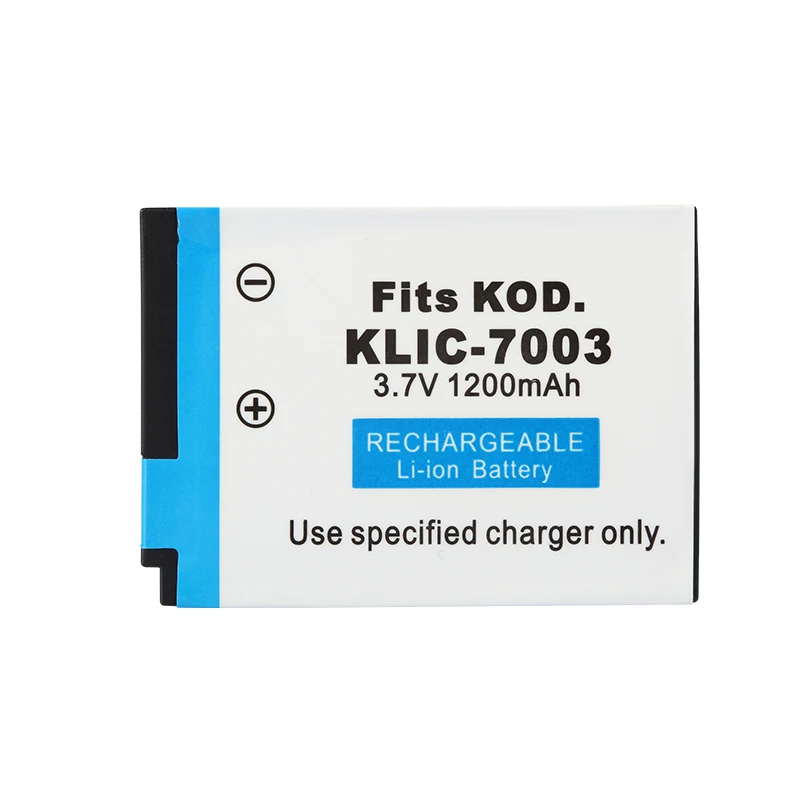 3.7V 1200mAh KLIC-7003 Rechargeable Digital Camera Li-ion Battery Pack KLIC 7003 KLIC7003 For KODAK M420 V1003 Z950 | Электроника