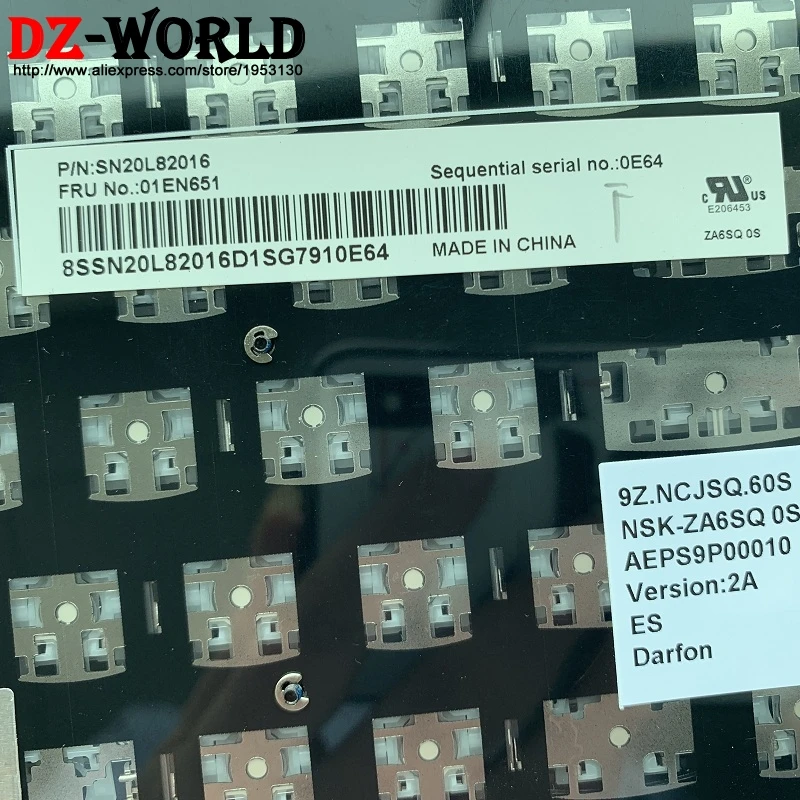 Лас-ES испанская клавиатура для ноутбука для lenovo Thinkpad 13 2nd Gen2 S2 T460S T470S Teclado 01EN651 01EN610 SN20L82016